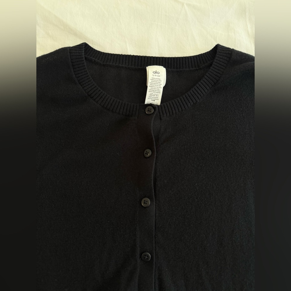 Alo yoga Supernatural Sweater Cardigan - Black - Picture 7 of 9